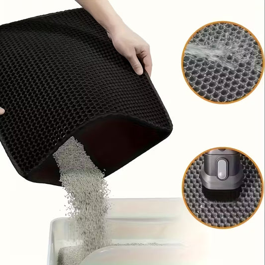 Double-Layer Design Cat Litter Matt