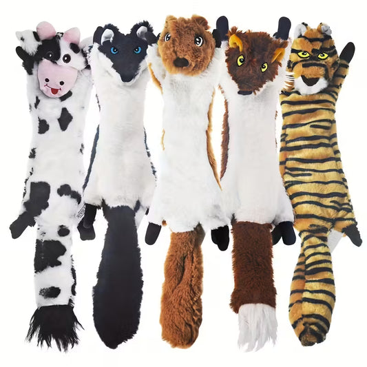 Squeaky Plush Dog Toys Pack of 5