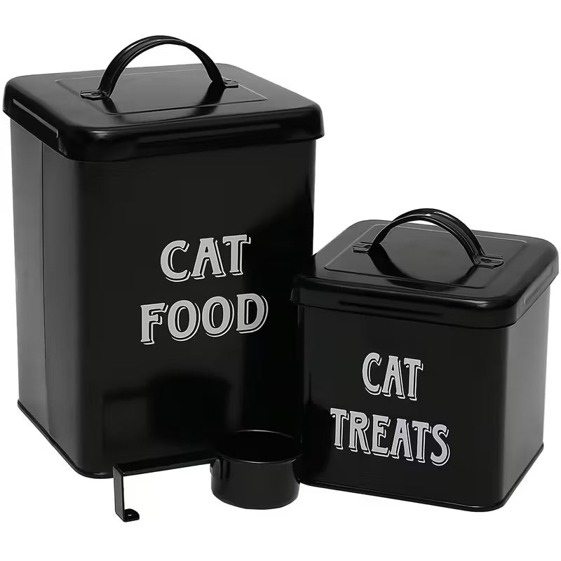 Cat Food Storage Container Set