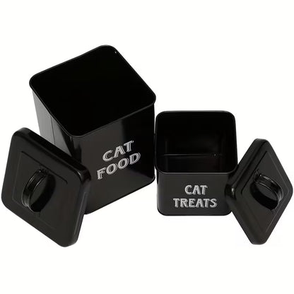 Cat Food Storage Container Set