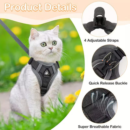 Cat Reflective Harness and Leash