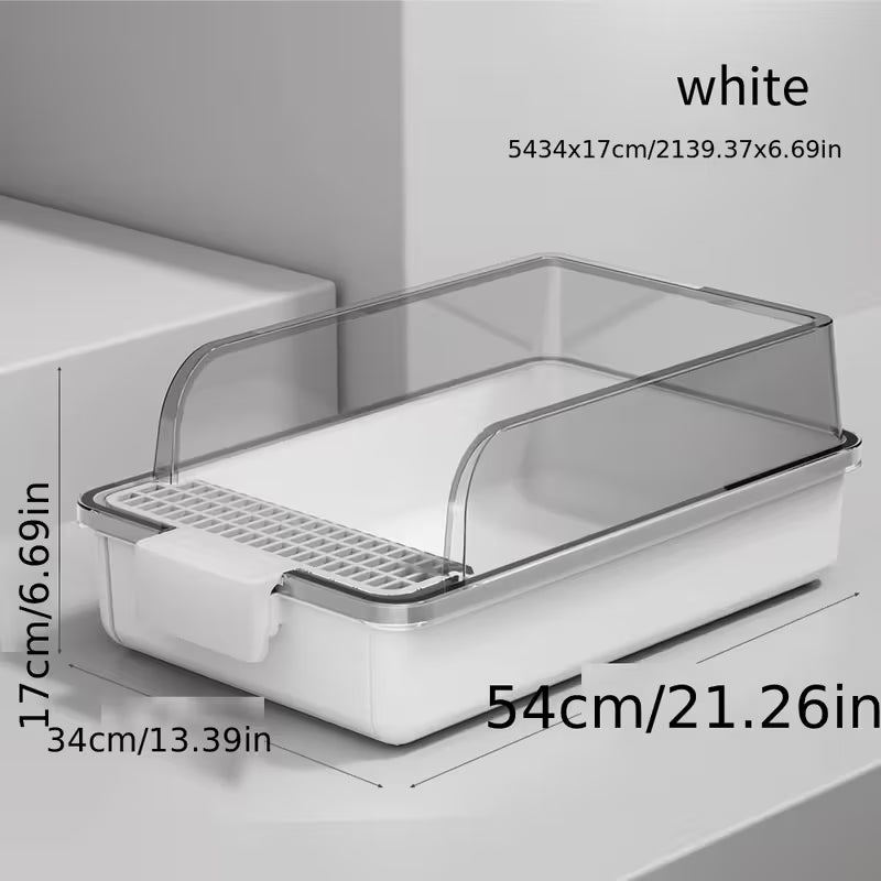 Cat Litter Box Semi Enclosed