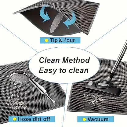 Double-Layer Design Cat Litter Matt
