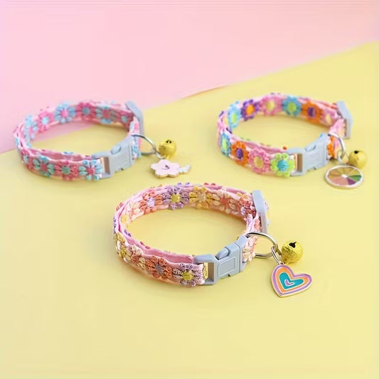 Lace Pet Collar Adjustable with Pendant
