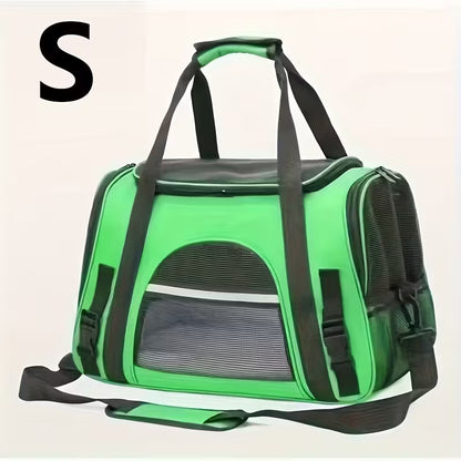 Portable Cat Carrier with Plush Mat