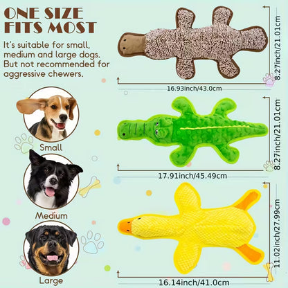 Durable Squeaky Dog Chew Toys Pack of 3