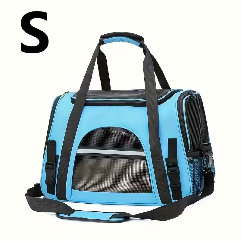 Portable Cat Carrier with Plush Mat