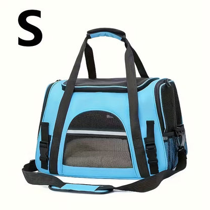 Portable Cat Carrier with Plush Mat