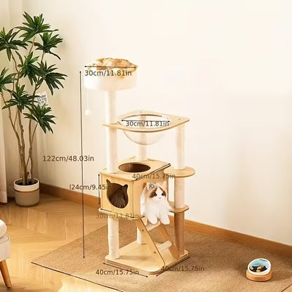 Multi-Level Cat Tree Tower with Platforms & Scratching Posts
