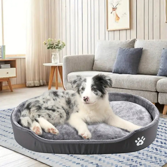 Oval Pet Bed with Enclosed Sides