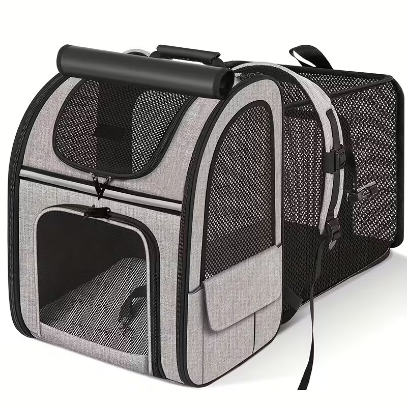 Expandable Cat & Small Dog Backpack Carrier