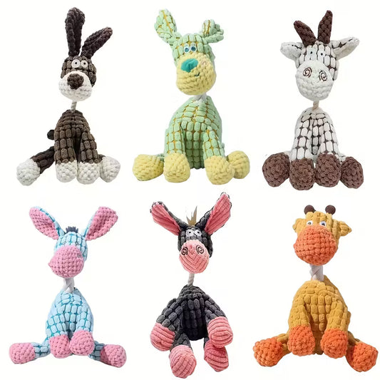 Plush Dog Toys with Squeaker Pack of 6