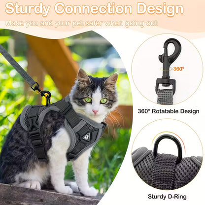 Cat Reflective Harness and Leash
