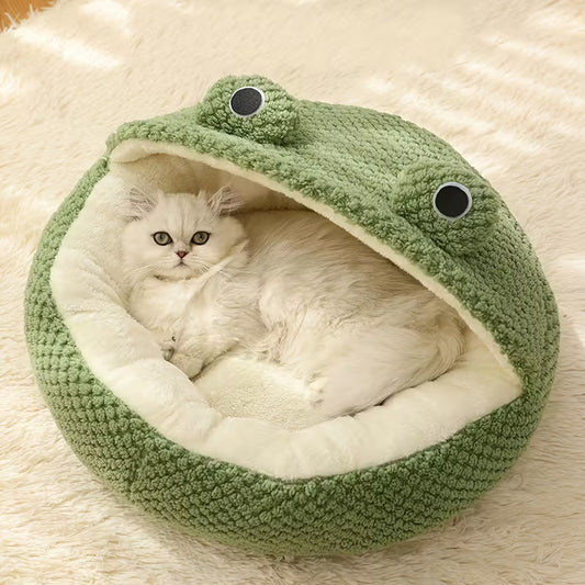 Little Frog Soft Plush Pet Bed