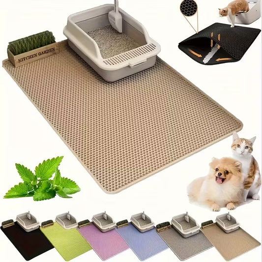 Double Layer Cat Litter Mat Anti-Slip