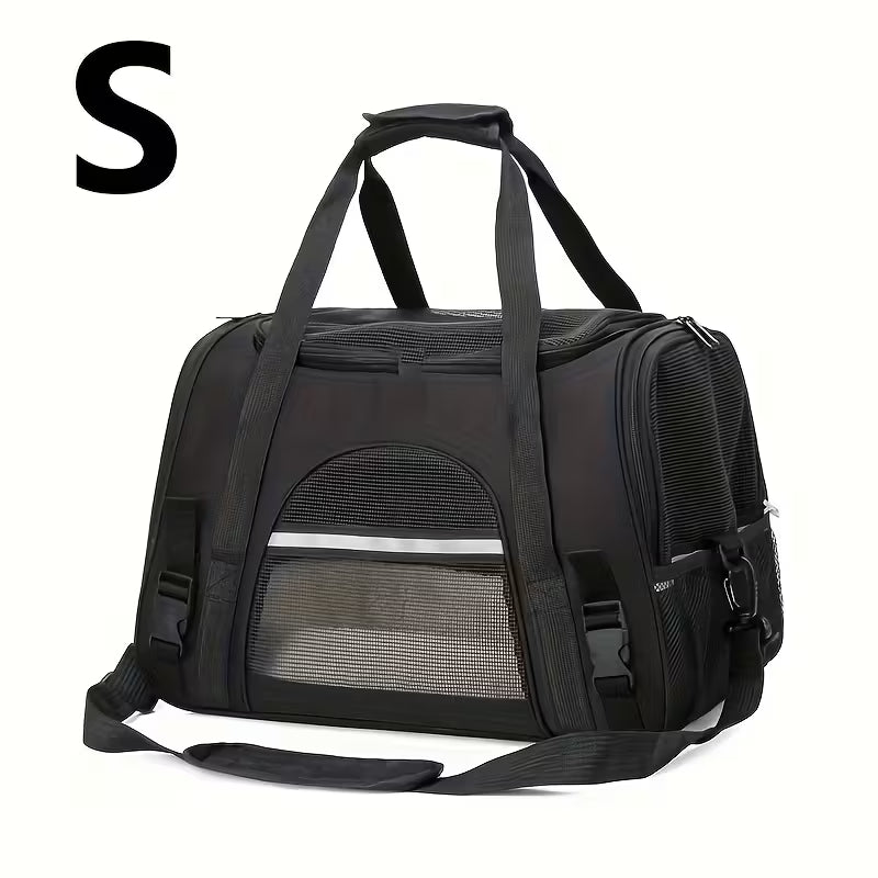 Portable Cat Carrier with Plush Mat