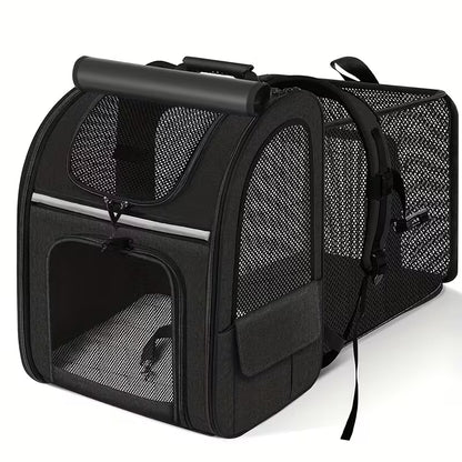Expandable Cat & Small Dog Backpack Carrier