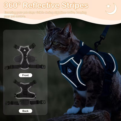 Cat Reflective Harness and Leash