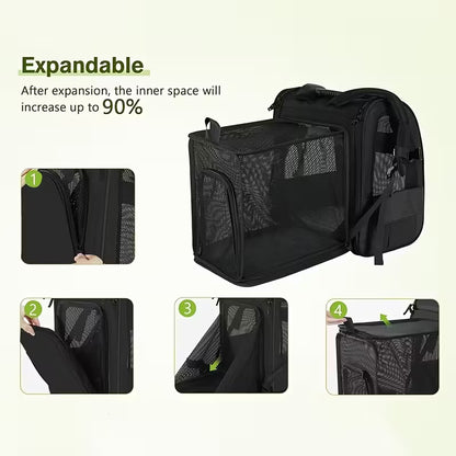 Expandable Cat & Small Dog Backpack Carrier