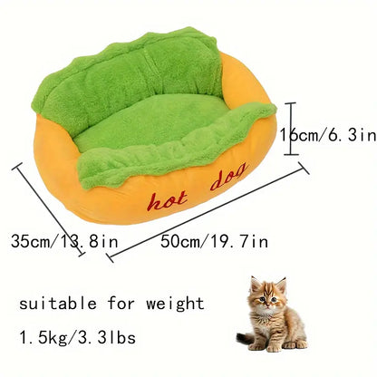 Super Cute Pet Dog Bed Hot Dog