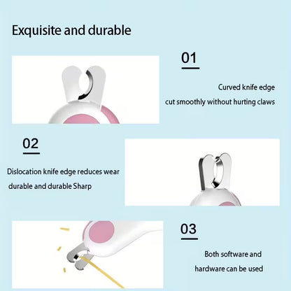 Cat Nail Clipper with light