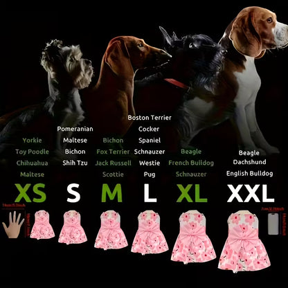 Charming Bow Pet Dresses