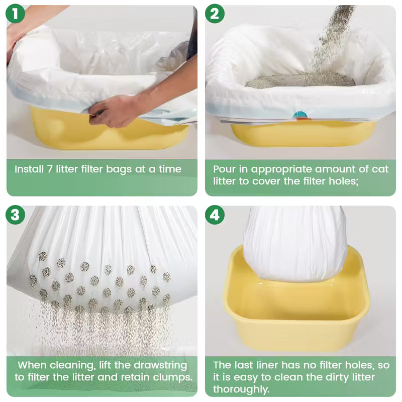 Thick Cat Litter Box Liners 14pcs