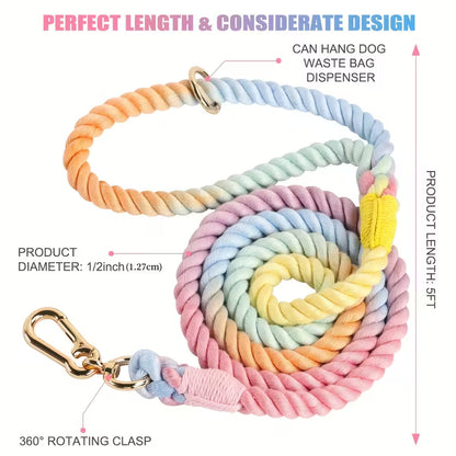 Strong & Stylish Braided Rope Dog Leash