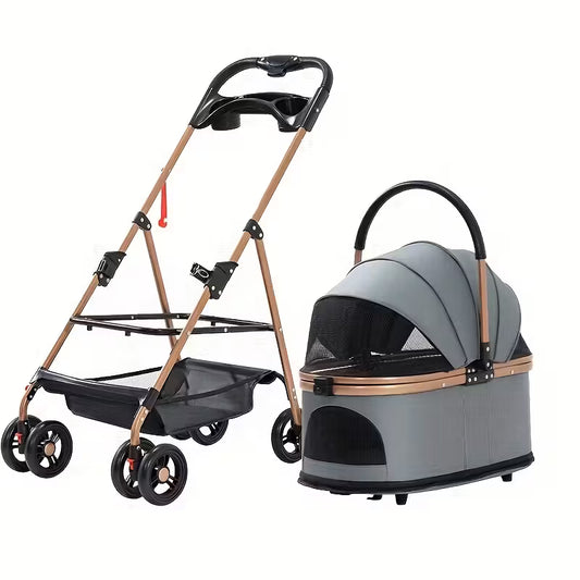 Versatile Pet Stroller for Small to Medium Dogs and Cats