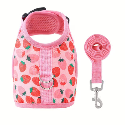 Soft Adjustable Cat Harness with Leash