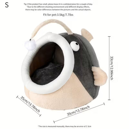 Lanternfish Themed Cat Bed
