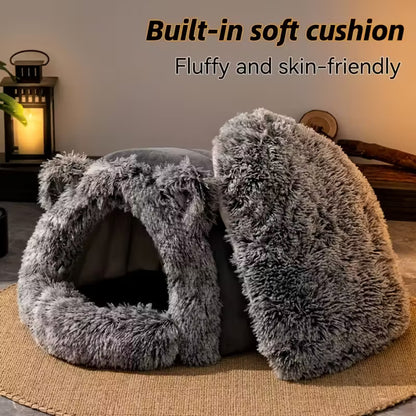 Warm Fleece Cat Cave