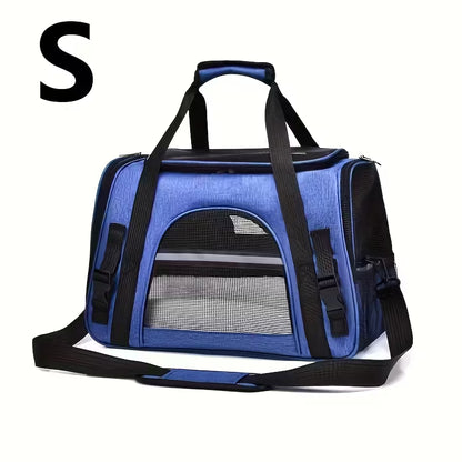Portable Cat Carrier with Plush Mat