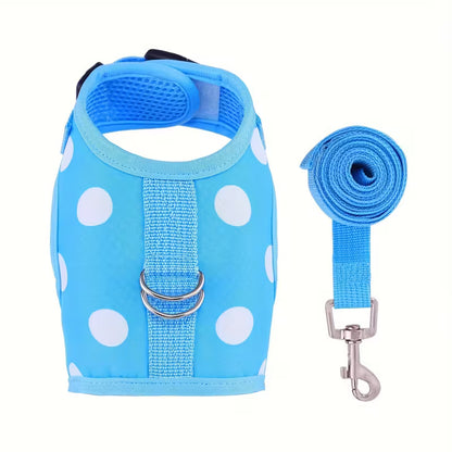 Soft Adjustable Cat Harness with Leash