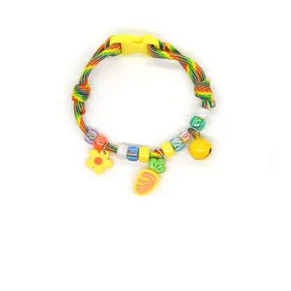 Colorful Pet Collar with Bell & Cute Charms